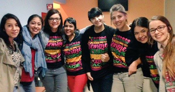  Organizers and mentors smile for the camera at Chicas Poderosas Mexico. Photo: Chicas Poderosas 
