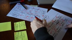 Replication sprint - A mockup of the UX interaction flow