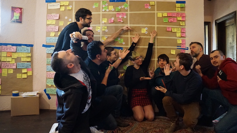 Replication sprint - Mid-day progress wall