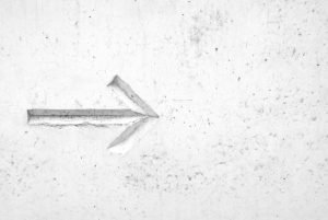 arrow to the right on white background