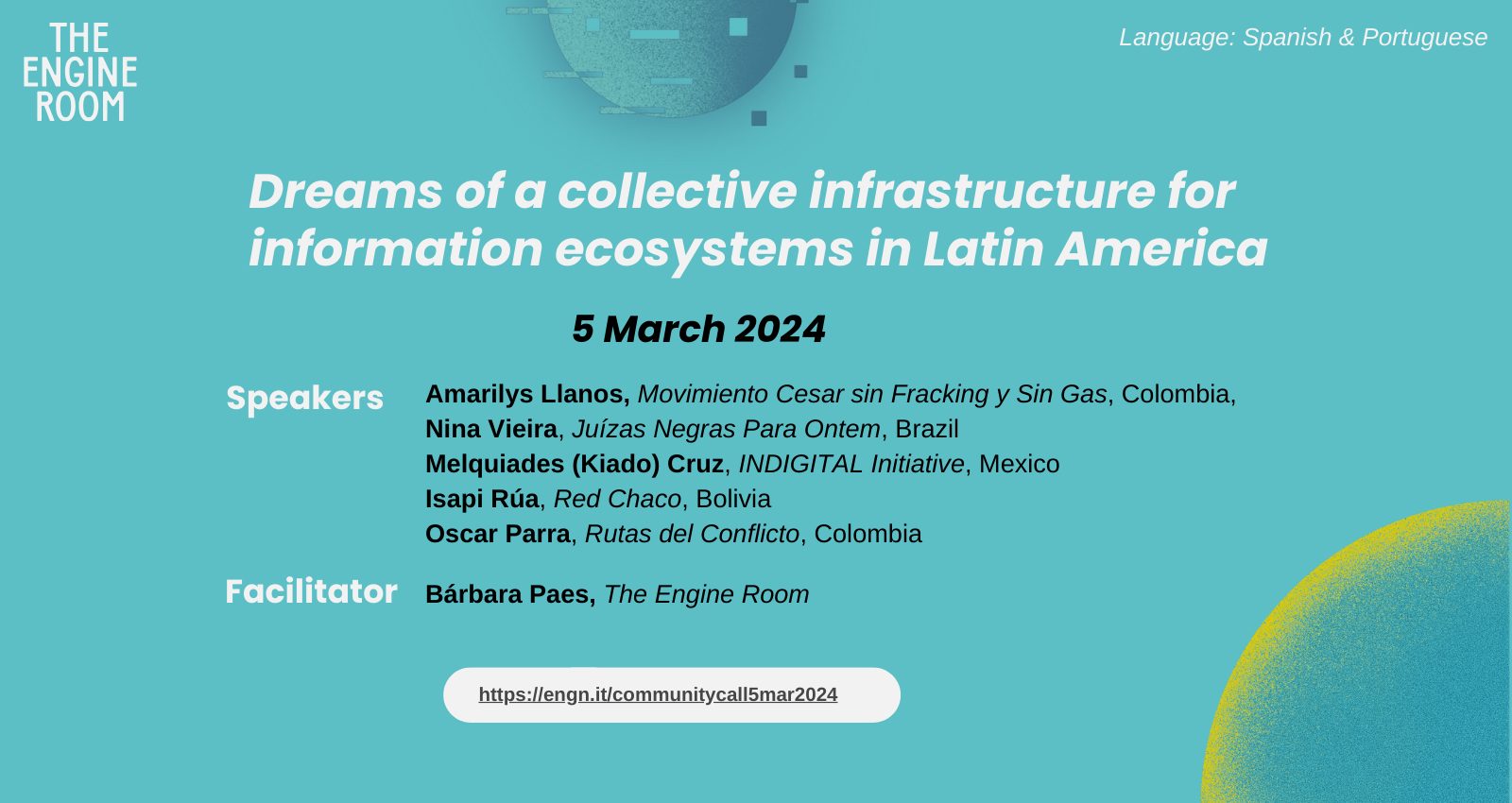 Community call: Dreams of a collective infrastructure for information ecosystems in Latin America 