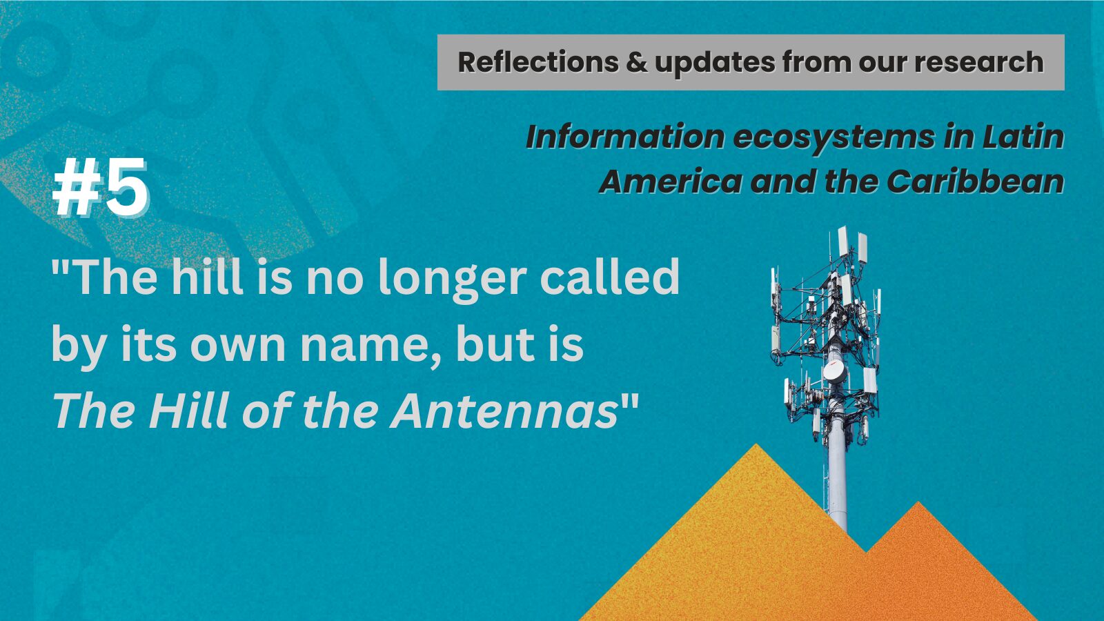 “The hill is no longer called by its own name, but is ‘The Hill of the Antennas’ “
