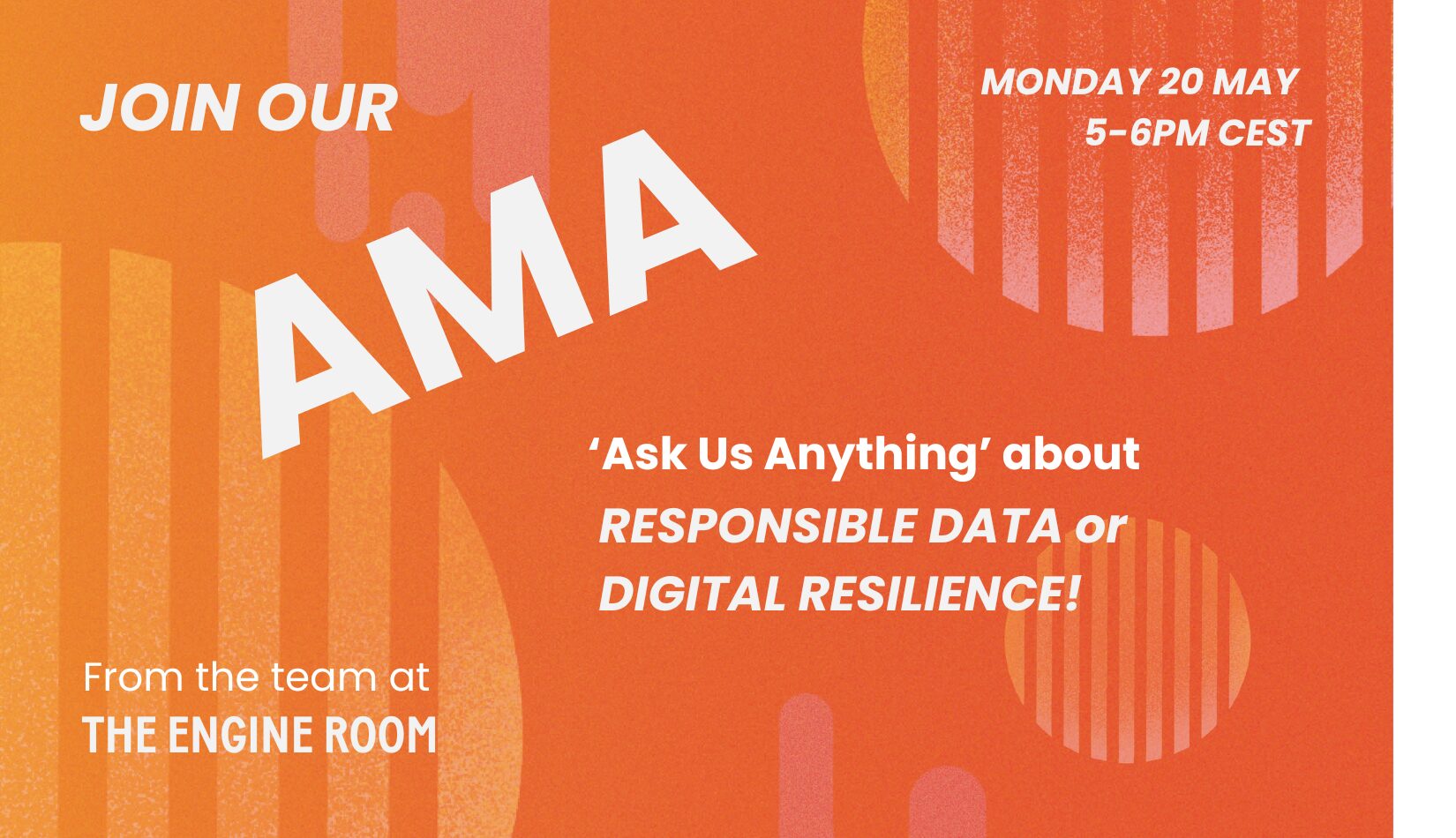 Questions about responsible data and digital resilience? We got you :) 