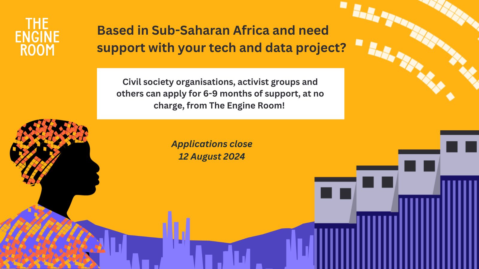 [CLOSED] Apply now for intensive, strategic tech and data support in Sub-Saharan Africa
